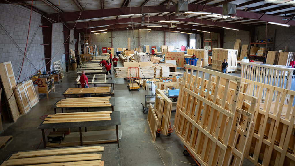 Phoenix-based crating warehouse supporting custom packaging and local service across the Greater Valley area